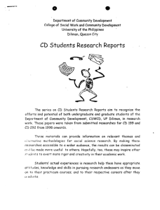 CD 199 Students Reports AY 1998-2001