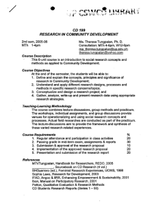 CD 199 Tungpalan, Ma. Theresa V. AY 2005-2006 2nd Sem