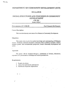 CD 201 Del Rosario, Rosario AY 1998-1999 1st Sem