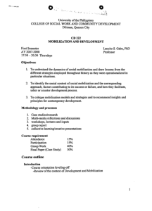 CD 222 Gabo, Leocito S. AY 2007-2008 1st Sem