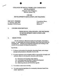 CD 223 Ferrer, Oscar AY 2003-2004 1st Sem