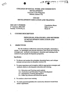 CD 223 Ferrer, Oscar AY 2004-2005 1st Sem