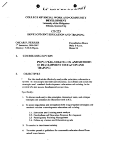 CD 223 Ferrer, Oscar AY 2006-2007 1st Sem