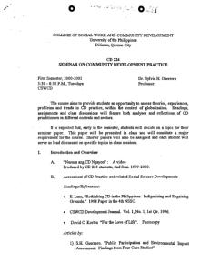 CD 224 Guerrero, Sylvia AY 2000-2001 1st Sem