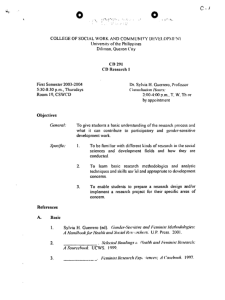 CD 291 Guerrero, Sylvia H. AY 2003-2004 1st sem