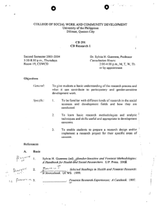 CD 291 Guerrero, Sylvia H. AY 2003-2004 2nd sem