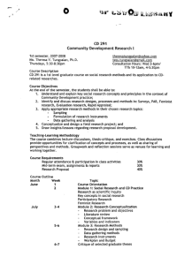 CD 291 Tungpalan, Ma Theresa V. AY 2007-2008 1st Sem