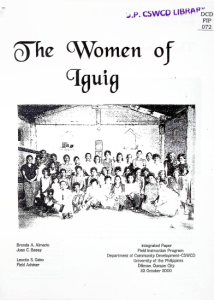 The women of Iguig