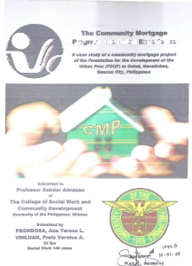 The Community Mortgage Program The Gulod Experience