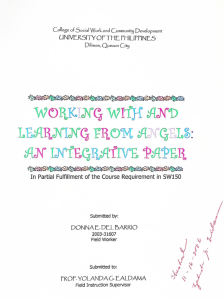 Working With and Learning from Angels: An Integrative Paper