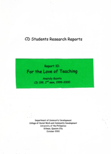 For the Love of Teaching