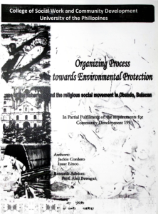 Organizing Process of a religious social movement towards Environmental Protection