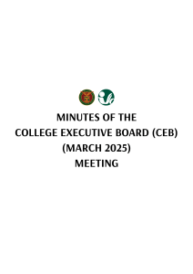 CEB Meeting Document March 2025