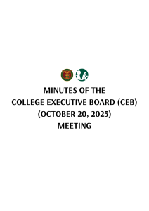 CEB Meeting Document October 2025