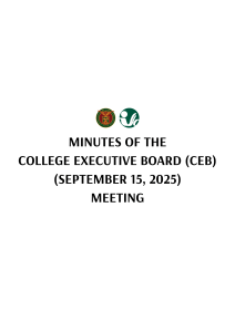 CEB Meeting Document September 2025