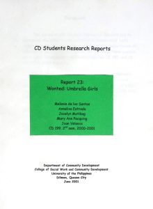 Wanted: Umbrella Girls