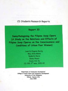 Demythologizing the Filipino Soap Opera
