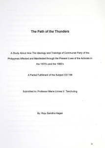 The Path of the Thunders