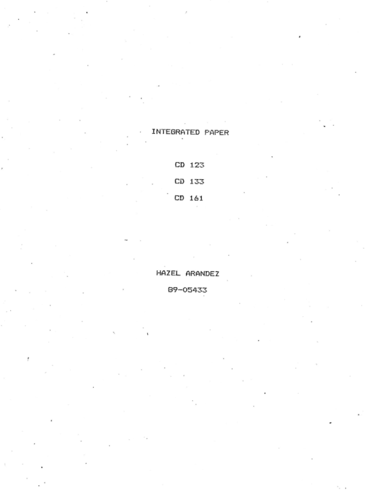 Integrated Paper 1992-1993