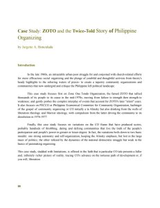 Case Study: ZOTO and the Twice-Told Story of Philippine Organizing