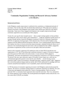 Community Organization Training and Research Advocacy Institute (CO-TRAIN)