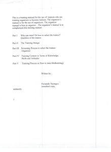 Training Manual