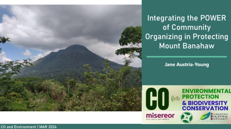 Integrating the Power of Community Organizing in Protecting Banahaw