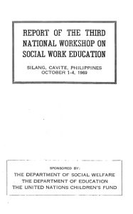 Report of the Third National Workshop on Social Work Education (1969)