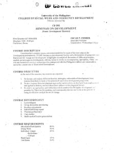 CD 202 Ferrer, Oscar P. AY 2000-2001 1st Sem