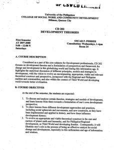CD 202 Ferrer, Oscar P. AY 2007-2008 1st Sem